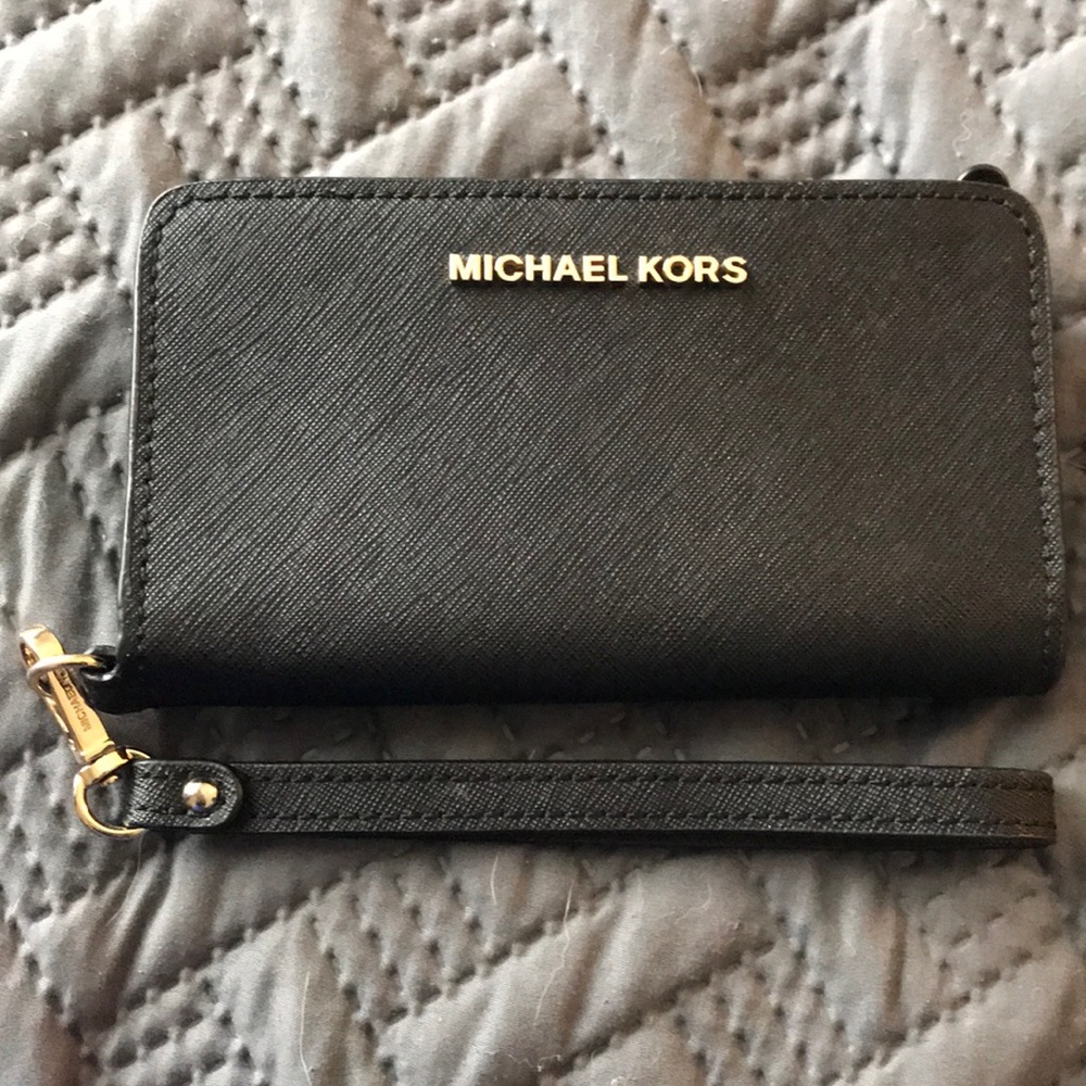 Black Michael Kors Wristlet
